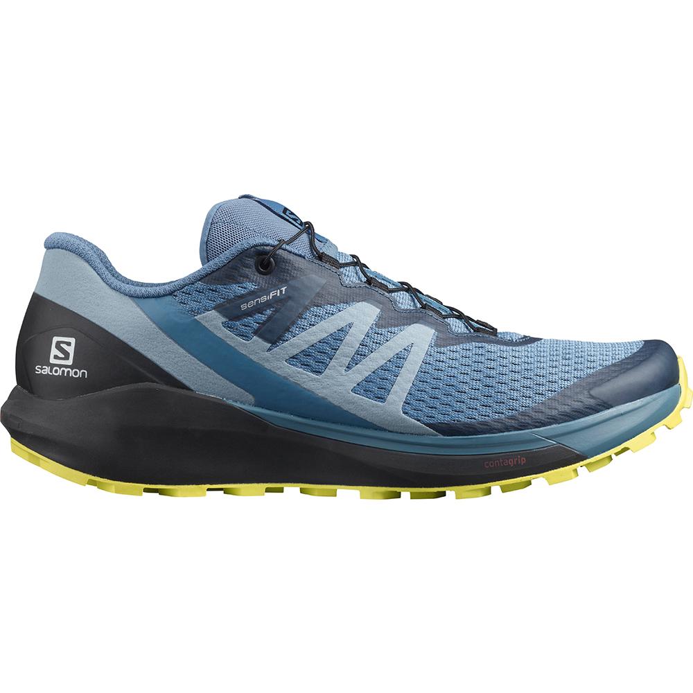 Salomon Singapore Mens Road Running Shoes - SENSE RIDE 4 Blue | 95826-IHAK